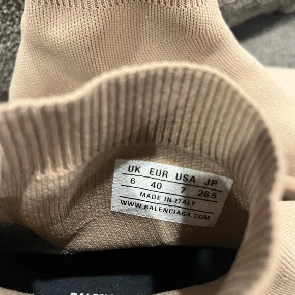Balenciaga Taupe Sock Sneakers